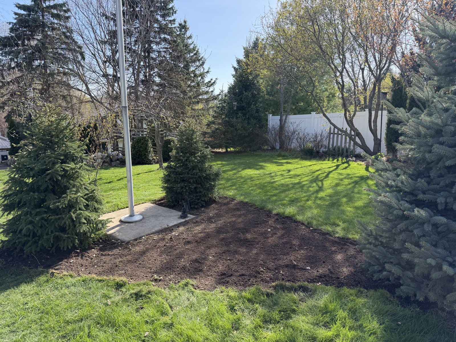 Yard cleanup after