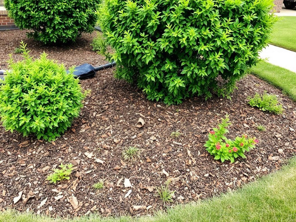 Mulch refresh before